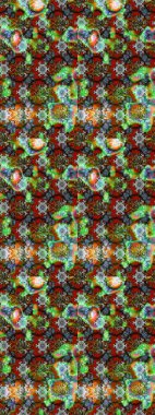 Sevimli çiçek raster deseni. Yeşil renkli çiçekler. Sketch Colour Spring Theme eskiz kalıbı. Düz Çiçek Elementleri Tasarımı.