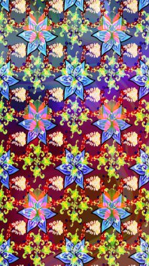 Tekstil veya kitap kapakları, imalat, duvar kağıtları, baskı, hediye paketi ve yapıştırma kitabı için çiçek eskizi geçmişi. Küçük çaplı çiçeklerdeki basit şirin desenler. Raster illüstrasyonu.