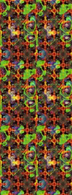 Millefleur 'lar. Oldukça eski bir besin torbası deseni, küçük siyah renkte, çiçekler. Tekstil, kumaş, kapaklar, duvar kağıtları, baskı, paket, koleksiyon defteri, örgü, dekupaj için çiçek arkaplanı..