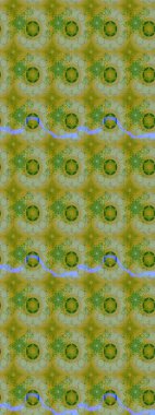 Moda baskıları için zarif bir şablon. Yeşil çiçekli bahar çiçekleri. Küçük renkli çiçekler. Küçük çiçekte güzel bir desen. Motley illüstrasyonu.