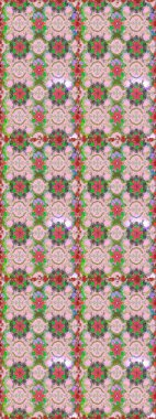 Raster Illustrasyon 'da moda olmayan çiçek deseni. Renkli Yaz Temalı Kusursuz Arkaplan. Güzel kumaş deseni. Düz Çiçek Elementleri Tasarımı.