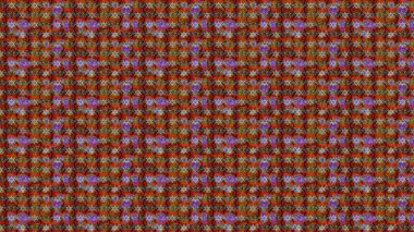 Kahverengi renkli etnik çiçeklerin olduğu zarif bir eskiz modeli. Raster Çiçek İllüstrasyon Şirin Tekstil.