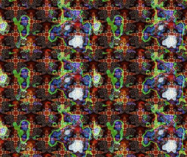 Güzel kumaş deseni. Düz Çiçek Elementleri Tasarımı. Raster Illustrasyon 'daki Çiçek Deseni' nin son moda çizimi. Renkli Yaz Teması çizim şablonu.