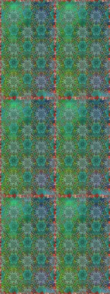 Raster illüstrasyonunda kusursuz çiçek deseni. Renkli Bahar Temalı Kusursuz Arkaplan. Düz Çiçek Elementleri Tasarımı. Yeşil renkte çiçekler.