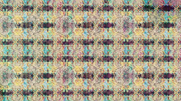 Tarafsız renklerde etnik çiçeklerle süslenmiş zarif bir eskiz. Raster Çiçek İllüstrasyon Şirin Tekstil.