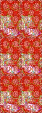 Çiçek deseni duvar kağıdı, desen dolguları ve web sayfası arka planı için kullanılabilir. Süslü zentangle çizim dokusu, soyut çiçeklerle süslenmiş. Şekillendirilmiş çiçekli çizim deseni.