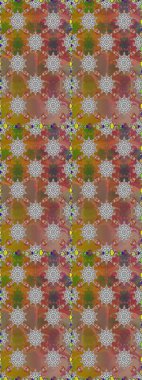 Küçük çiçekte güzel bir desen. Kahverengi çiçekli bahar çiçekleri. Küçük renkli çiçekler. Motley illüstrasyonu. Moda baskıları için zarif bir şablon.