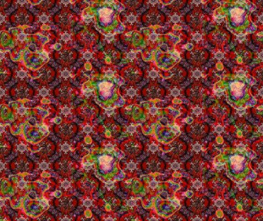 Modern, kırmızı raster arka plan duvar kağıdı çizimi, klasik çizgili desenli desenli çiçekler, çiçekli süsler. Çiçekli el çizimi çizimi deseni.