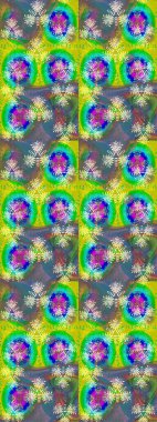 Küçük yeşil çiçeklerle oldukça eski bir besin torbası deseni. Tekstil, kumaş, kapaklar, duvar kağıtları, baskı, paket, koleksiyon defteri, örgü, dekupaj için çiçek arkaplanı..