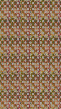 Raster illüstrasyonu. Kusursuz çiçek deseni duvar kâğıdı olarak kullanılabilir. Kahverengi ve gri renkte çiçekler.