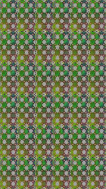 Renkli Bahar Temalı Kusursuz Arkaplan. Güzel çiçek deseni. Düz Çiçek Elementleri Tasarımı. Yeşil ve gri renkte çiçekler.