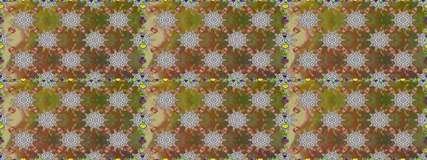 Çiçekle kusursuz desen. Renkli Bahar Temalı Kusursuz Arkaplan. Kahverengi ve gri renkli çiçekler. Düz Çiçek Elementleri Tasarımı.