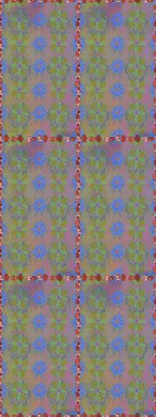 Çiçekli yaz çiçekleri. Küçük renkli çiçekler. Motley illüstrasyonu. Kusursuz. Küçük çiçekte güzel bir desen. Moda baskıları için zarif bir şablon.