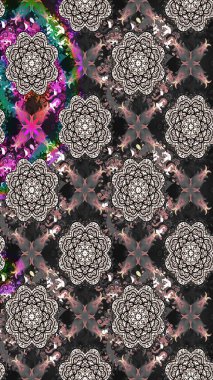 Çiçekli karalama şeklinde Raster çiçek deseni. Yumuşak, yaz çiçekli arka plan. Gri renkli çiçekler.