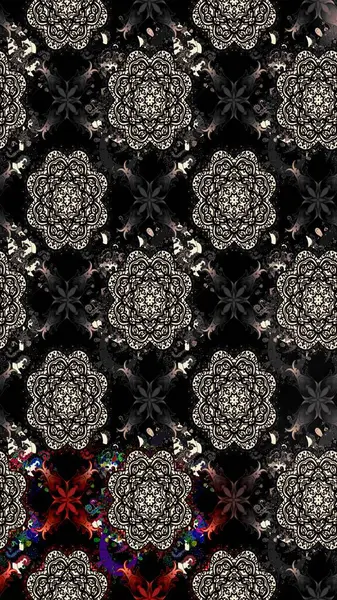 Karalama çiçekleri çizim kalıbı. Sanat, çiçeklere ilham verir ve arka plan bırakır. Siyah el çizimi desen. Raster deseni.