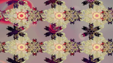 Yazdır. Güzel kumaş deseni. Düz Çiçek Elementleri Tasarımı. Raster çiçekli arka plan. Güzel eskiz şekli. Renkli Yaz Teması çizim şablonu.