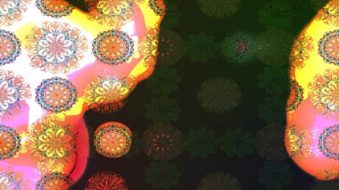 Raster deseni. Çiçekli çiçek deseni, suluboya. Küçük çiçekte güzel bir çiçek deseni..