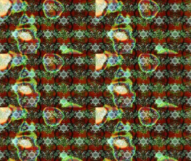 Yeşil renkli çiçekler. Çiçekli eskiz deseni. Suluboya çizimi. El çizimi.