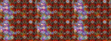 Küçük çiçekli yay deseni çiz. Raster illüstrasyonu. Suluboya tarzında kahverengi renkler üzerine.