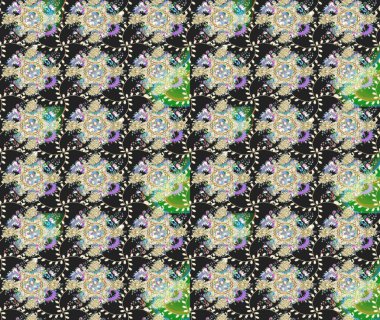 Tekstil, kumaş, ambalaj, hatıra defteri için hoş bir çiçek arkaplanı. Elle çizilmiş çiçek desenli Raster çizimi. Gri arka planda. Çocuksu tasarım.