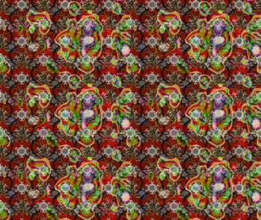 Tekstil, kumaş, kapaklar, duvar kağıtları, baskı, naylon, koleksiyon defteri, örgü, dekupaj için güzel bir eskiz. Millefleur 'lar. Küçük kahverengi çiçekli oldukça eski bir besin torbası deseni..