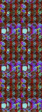 Kırmızı renkte sevimli çiçekler. Küçük çiçekli basit bir çiçek çizimi. Raster illüstrasyonu. Moda baskısı, albüm, ambalaj kağıdı, duvar kağıdı için zarif dekoratif süslemeler..