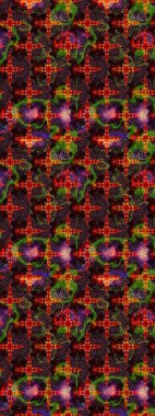 Düz Çiçek Elementleri Tasarımı. Kahverengi renkte zarif çiçekli suluboya. Raster illüstrasyonu. Renkli Bahar Teması çizim şablonu.