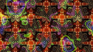 Etnik Mandala süsü. Raster Henna dövme stili. Kızılderili desenli desenli desenli şal deseni. Tekstil, tebrik kartı, boyama kitabı, telefon kılıfı baskısı için kullanılabilir.