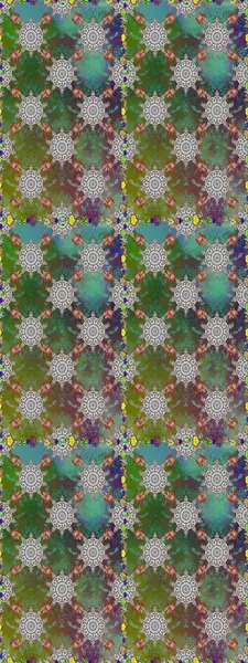 Küçük çiçekteki sevimli çiçek deseni. Raster illüstrasyonu. Güzel kumaş deseni. Güzel karalama çiçekleri olan kusursuz çiçek deseni..