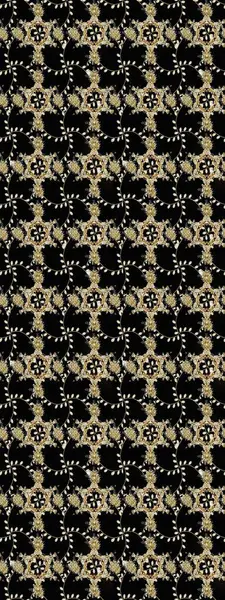 Siyah renkli çiçekler. Kumaş desenli papatya çiçekleri ayrıntıları.