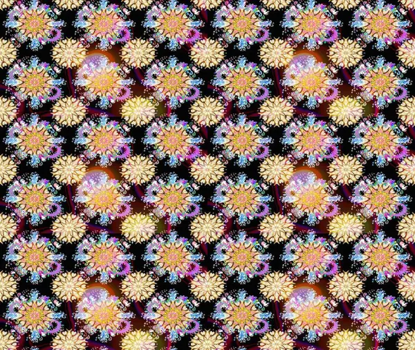 Fantezi çiçekli eskiz deseni, doğal duvar kağıdı, çiçek desenli kıvrım çizimi. Paisley el çizimi elementler. Ev dekoru.