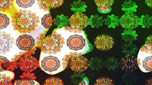 Raster illüstrasyonu. Gri renkli çiçekler. Tropikal çizim çiçek deseni.