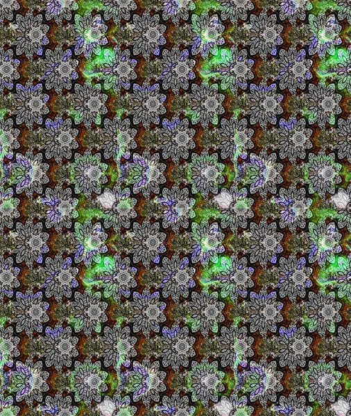 Çiçekli bahar çiçekleri. Moda baskıları için zarif bir şablon. Küçük çiçekte güzel bir desen. Küçük renkli çiçekler. Motley illüstrasyonu.