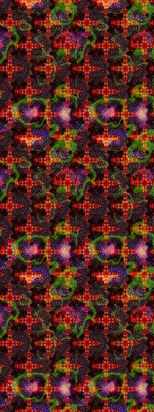 Düz Çiçek Elementleri Tasarımı. Kahverengi renkte zarif çiçekli suluboya. Raster illüstrasyonu. Renkli Bahar Teması çizim şablonu.