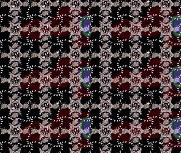 Eskiz modeli etnik tasarım. Çiçekleri, deniz kabukları, mandalaları ve suluboya efektleriyle donanma geçmişi. Yatak çarşafları, ceket, paket tasarımı, kumaş ve moda kavramları için tekstil baskısı.