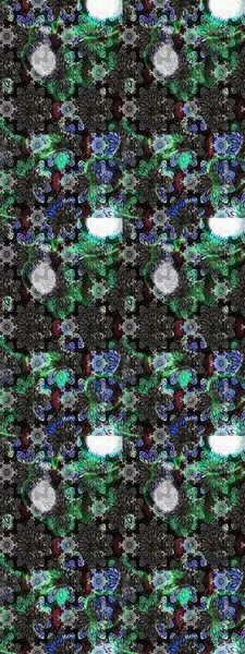 Düz Çiçek Elementleri Tasarımı. Raster illüstrasyonundaki çiçek desenli çizim. Renkli Bahar Teması eskiz kalıbı. Güzel kumaş deseni.