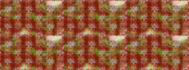 Raster illüstrasyonu. Kahverengi ve kırmızı renkte çiçekler. Kusursuz çiçek deseni duvar kağıdı için kullanılabilir.