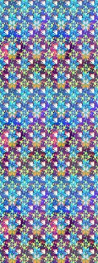 Raster illüstrasyonu. Tekstil veya kitap kapakları, imalat, duvar kağıtları, baskı, hediye paketi ve yapıştırma kitabı için çiçek eskizi geçmişi. Küçük ölçekli çiçeklerdeki basit sevimli desen.