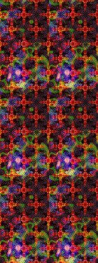 Raster Henna tarzı. Etnik Mandala havlusu. Tebrik kartı geçmişi, boyama kitabı, arkaplan ve tekstil için kullanılabilir. Taslak süsleme izi. Sınır Hindistan çiçek desenli paisley patentli.