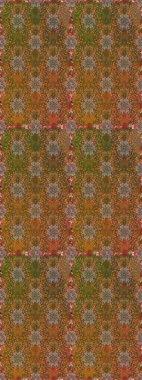 Kusursuz Renksiz Bahar Temalı Kusursuz Arkaplan. Sevimli çiçek raster deseni. Düz Çiçek Elementleri Tasarımı. Kahverengi ve bej renkli çiçekler.