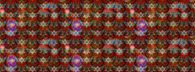 Çiçek desenli çizim. Raster illüstrasyonu. Asya tekstil tarzında. Kahverengi renkli çiçekler. Raster illüstrasyonu.