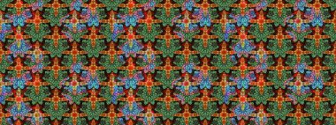 Bahar çiçekleriyle güzel bir çiçek deseni çizmişsin. Raster illüstrasyonu. Güzel kumaş deseni.