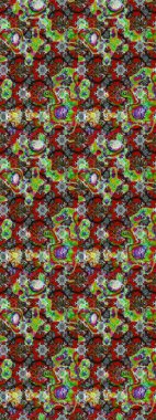 Sketch Floral Pattern in Raster illustration. Fancy fabric pattern. Colour Spring Theme sketch pattern Background. Flat Flower Elements Design.