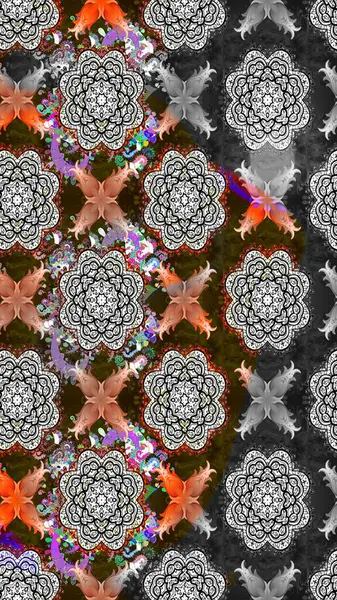 Çiçekli karalama şeklinde Raster çiçek deseni. Nazik, narin çiçek arkaplanı. Gri renkli çiçekler.