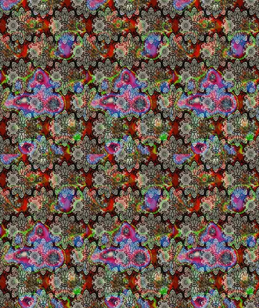 Raster illüstrasyonundaki çiçek desenli çizim. Suluboya tarzında gri renkte çiçekler.