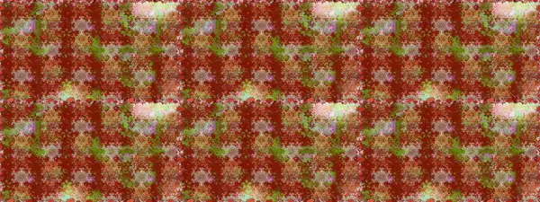 Raster illüstrasyonu. Kahverengi ve kırmızı renkte çiçekler. Kusursuz çiçek deseni duvar kağıdı için kullanılabilir.