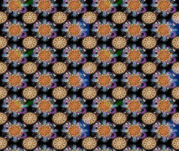 Sevimli küçük çiçek desenle. Raster resim. Çiçek desenli çiçek ve yaprakları ile.