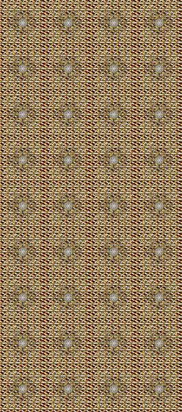 Tasarım için Damask çizim kalıbı. Kahverengi, nötr ve bej renklerde altın elementlerle Raster eskiz deseni.