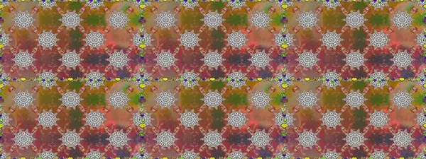 El çizimi. Suluboya çizimi. Çiçeklerle kusursuz desen. Kahverengi ve gri renkte çiçekler.