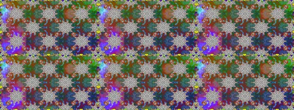 Ton halinde. Çiçeğin suluboya çizimlerinin mükemmel deseni. Suluboya desensiz çiçek buketi. Dekorasyon ve tasarım için güzel bir desen. Moda yazdırma.